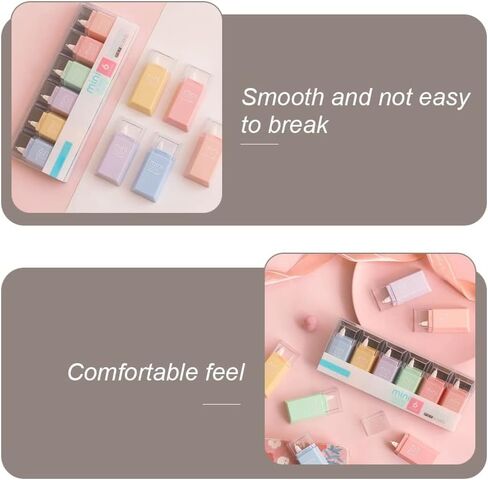 6 قطع أشرطة تصحيح صغيرة بكرات شريط تصحيح مربعة الشكل وأشرطة ممحاة للمدرسة والمكتب والمنزل in Kuwait