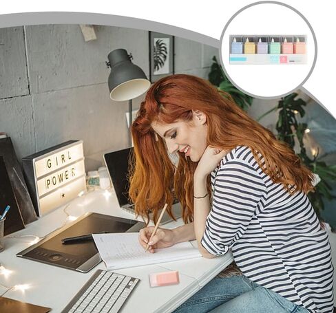 6 قطع أشرطة تصحيح صغيرة بكرات شريط تصحيح مربعة الشكل وأشرطة ممحاة للمدرسة والمكتب والمنزل in Kuwait