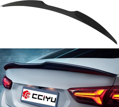 Cciyu Highkick جناح خلفي للشفاه يناسب 2016-2021 لسيارة شيفروليه ماليبو سبويلر صندوق السيارة (ABS أسود لامع) in Saudi Arabia