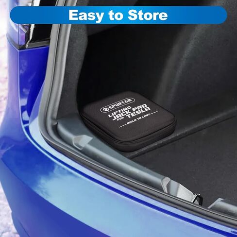 Spurtar Jack Pad for Tesla Car Jack Stands أداة محول نقطة الرفع متوافقة مع طراز Tesla 3، الطراز S، الطراز X/Y Jack Stands 4 عبوات مع حقيبة تخزين in Saudi Arabia