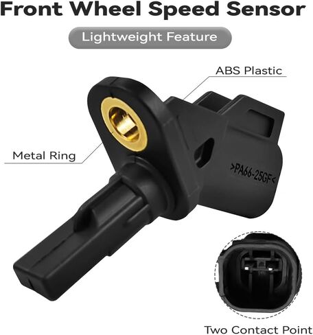 مستشعر سرعة العجلات الأمامية ABS متوافق مع Ford Focus/C-Max/Escape/Transit Connect، Mazda 3&5، فولفو C30/C70/S40/V50، يستبدل OEM #8M5T2B372AA، 3M5T2B372AB، 3M5T2B372BA in Kuwait