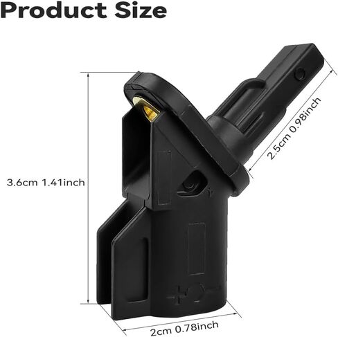 مستشعر سرعة العجلات الأمامية ABS متوافق مع Ford Focus/C-Max/Escape/Transit Connect، Mazda 3&5، فولفو C30/C70/S40/V50، يستبدل OEM #8M5T2B372AA، 3M5T2B372AB، 3M5T2B372BA in Kuwait