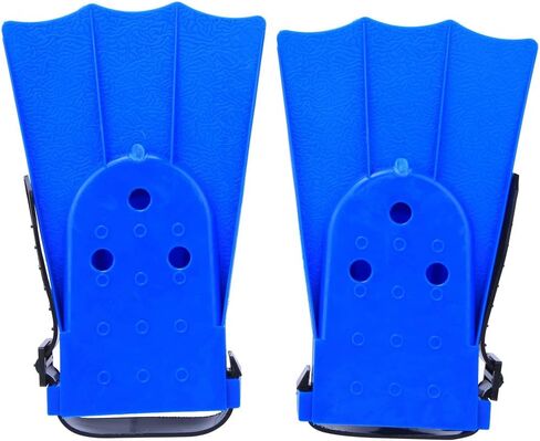 Snorkeling Short Flippers, A Pair PVC Children Lightweight Diving Swimming Training Fins, Snorkel Fins Swim Flippers Short Swim Fins for Snorkeling Diving Swimming, Blue (25 Yards -30 Yards) in Saudi Arabia