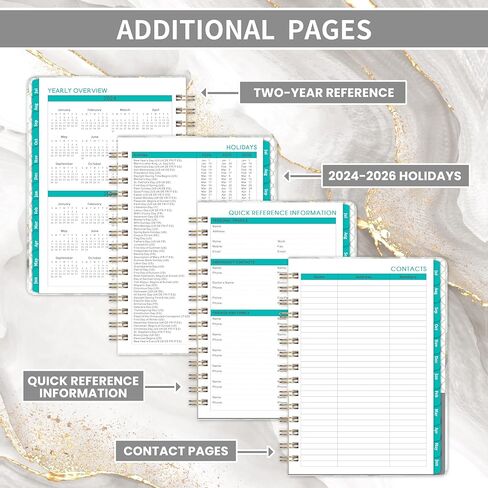 مخطط 2024-2025 - مخطط أكاديمي 2024-2025، يوليو 2024 - يونيو 2025، مخطط 6.3 × 8.4 بوصة 2024-2025 يومي أسبوعي وشهري، مخططات 2024-2025 للنساء ذوات الجيب الداخلي in Kuwait