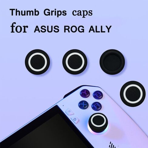 حقيبة حمل صلبة لجهاز Rog Alloy Handheld 2023، تأتي مع 2 واقي شاشة و4 قطع من أغطية قبضة الإبهام، وحقيبة ذات سعة كبيرة يمكن أن تحتوي على شاحن ألعاب وملحقات قاعدة شحن in Kuwait