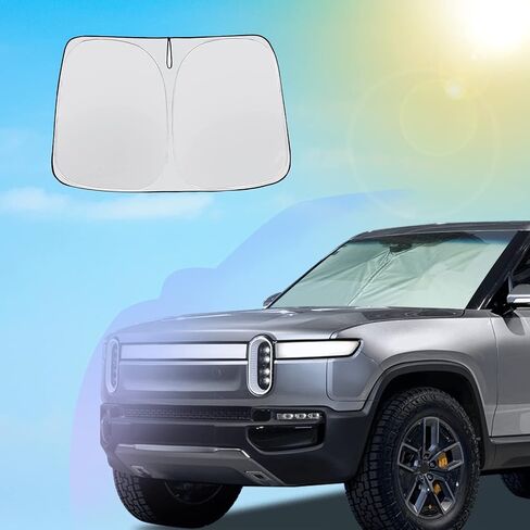 SXCY for 2019-2023 2024 Porsche Macan Windshield Sunshade 2022 2023 2024 Macan Accessories 2019-2022 2023 2024 Macan Sunshade Foldable Sun Shield for 2019-2024 Macan Sunshade Block UV Rays in Kuwait