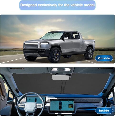 SXCY for 2019-2023 2024 Porsche Macan Windshield Sunshade 2022 2023 2024 Macan Accessories 2019-2022 2023 2024 Macan Sunshade Foldable Sun Shield for 2019-2024 Macan Sunshade Block UV Rays in Kuwait