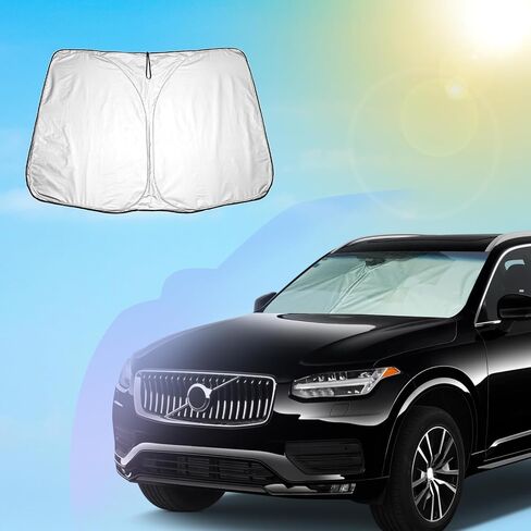 SXCY for 2019-2023 2024 Porsche Macan Windshield Sunshade 2022 2023 2024 Macan Accessories 2019-2022 2023 2024 Macan Sunshade Foldable Sun Shield for 2019-2024 Macan Sunshade Block UV Rays in Kuwait