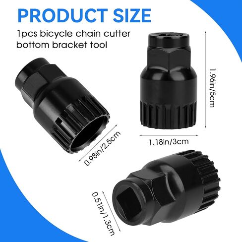Cassette Removal Tool Bike Bicycle Bottom Bracket Removal Sleeve Tool with Standard 20-Tooth Cartridge Type Bicycle Remover Tools in Saudi Arabia