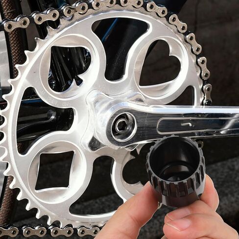 Cassette Removal Tool Bike Bicycle Bottom Bracket Removal Sleeve Tool with Standard 20-Tooth Cartridge Type Bicycle Remover Tools in Saudi Arabia