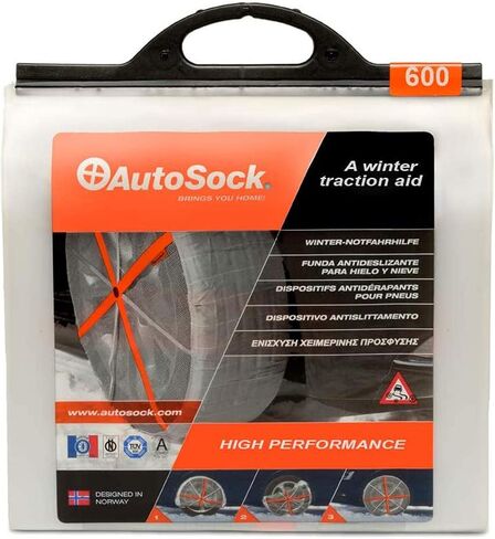 600 - Snow Socks for Compact & MicroCars - Easy to Use Tire Chains Alternative (Pack of 2) in Saudi Arabia