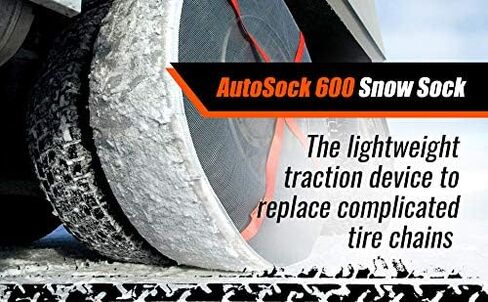 600 - Snow Socks for Compact & MicroCars - Easy to Use Tire Chains Alternative (Pack of 2) in Saudi Arabia