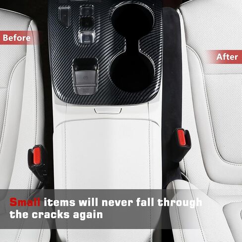 منظم مناسب عالمي لحشو فجوات مقعد السيارة للسيارة وسيارات الدفع الرباعي والشاحنات، يحافظ على مفاتيح الهواتف المحمولة وعملات المحفظة من السقوط في المساحة بين المقعد ووحدة التحكم، أسود، عبوة من قطعتين in Kuwait