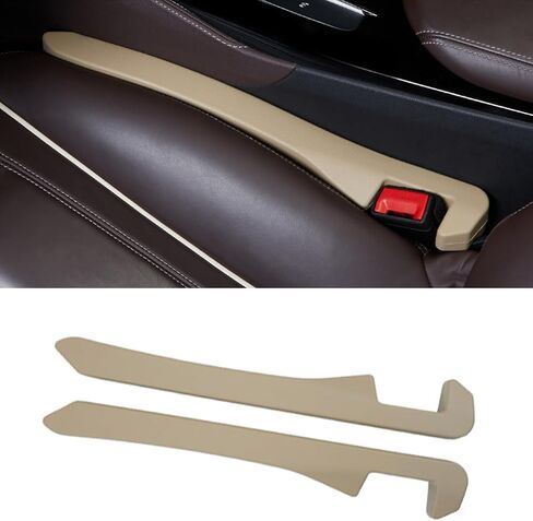 Car Seat Gap Filler, Universal Fit Car SUV Truck Gap Between Seat and Console Stop Cellphone Wallet Keys Coins from Dropping （Black, 2 Pack in Saudi Arabia