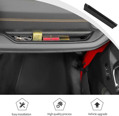JWWY لسيارة Jeep JL JT Grab Tray صندوق تخزين الركاب، منظم مساعد الطيار، صندوق مقبض مساعد، مقصورة مقبض لـ 2024+Jeep Wrangler JL JLU 2/4 باب Gladiator JT ملحقات داخلية باللون الأسود in Kuwait