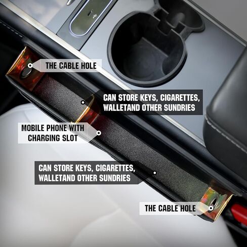 منظم حشو فجوات مقعد السيارة، منظم مقعد السيارة الجلدي وتخزين فجوة المقعد الأمامي لملحقات شاحنات سيارات الدفع الرباعي in Kuwait