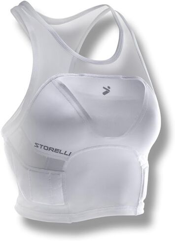 بلوزة BodyShield النسائية من Storelli | طبقة أساسية مبطنة لحارس المرمى | تعزيز حماية الصدر والضلع in Kuwait