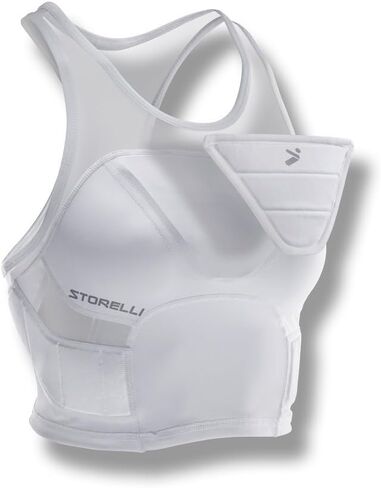 بلوزة BodyShield النسائية من Storelli | طبقة أساسية مبطنة لحارس المرمى | تعزيز حماية الصدر والضلع in Kuwait