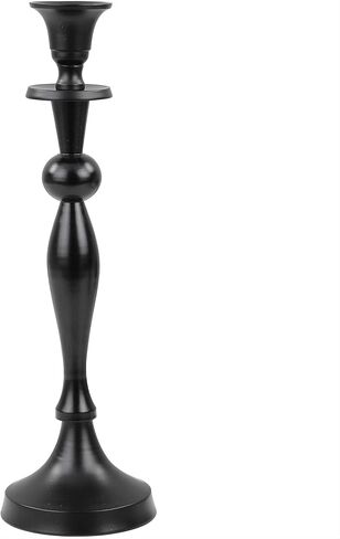 Elegant Black Pitch Iron Pillar Candle Holder Set | Anniversary & Home Decor Accent Candlestick Holders | Tea Light Holder - Votive Candle Holder | Nagina International (Set) in Saudi Arabia