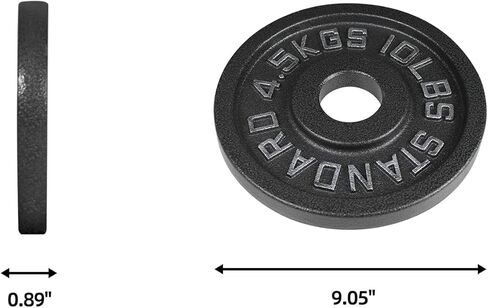 BOLUX Olympic Bumper Plate Weight Plate, 10LB Barbell Plates, Bumper Plates for Weight Lifting and Strength Training, Ideal for Cross-Training, Weightlifting, Fitness and Gym Weights in Kuwait