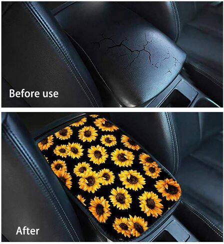 واقي مقاعد السيارات بطبعة جمجمة وردية أرجوانية قطعتين مع غطاء عجلة القيادة، وأغطية حزام الأمان، وغطاء وحدة التحكم المركزية لمسند الذراع، وإكسسوارات السيارة الناعمة غير القابلة للانزلاق هدايا للنساء in Kuwait