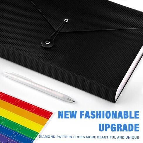 منظم ملفات الأكورديون، منظم ملفات موسع بـ 13 جيبًا، منظم إيصالات الورق بحجم حرف A4، مجلد ملفات أكورديون للفصول الدراسية والمنزل والمكتب والسفر in Kuwait