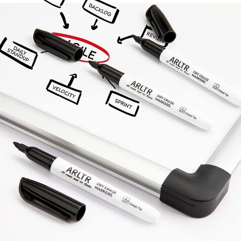 مجموعة أقلام التحديد الجافة للمسح، 108 عبوة من أقلام التحديد للسبورة البيضاء السوداء مع طرف إزميل، علامات مسح جافة منخفضة الرائحة للمدرسة والمكتب والمنزل in Kuwait