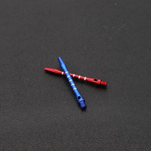 Create idea 12PCS Dart Shafts with Rubber O-Rings 48mm Standard 2BA Thread Harrow Stems Aluminum Dart Pole Rod in Black Red Blue Includes 4PCS Each Colour in Saudi Arabia
