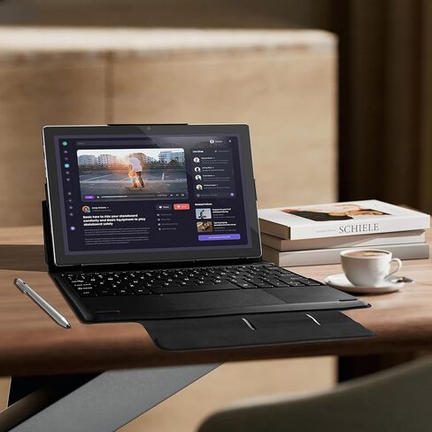 تابلت 10.1 بوصة مع لوحة مفاتيح، 2 في 1 أندرويد 12 تابلت 128 ذاكرة وصول عشوائي 4 جيجابايت، شاشة IPS 1920 × 1200، بطارية 7000 مللي أمبير، معالج ثماني النواة، كاميرا مزدوجة، 2.4 جيجا + 5 جيجا واي فاي، بلوتوث، نظام تحديد المواقع، قلم (جسم معدني) in Kuwait