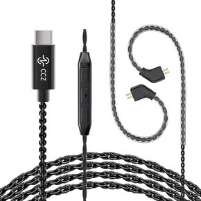 YINYOO CCZ USB Type-c IEM Cable with mic and CCZ DC01 Pro in Ear Monitor