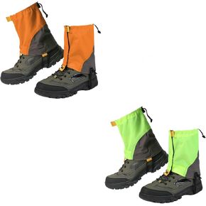 Gators for Hiking Boots and Shoes, Lightweight Adjustable Leg Gaiters for Men Women, Waterproof Hiking Gaiters for Snow,Trail Running,Hiking,Hunting,Walking, Skiing,Snowshoeing,Mountain Climbing