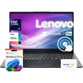 Lenovo IdeaPad Premium Series Laptop | 15.6" FHD Touchscreen | Intel Core i5-1235U (10 Core up to 4.40 GHz)| 40GB RAM | 1TB Storage (512GB SSD + 512GB External Storage) | Win 11 Pro | w/WOWPC Bundle