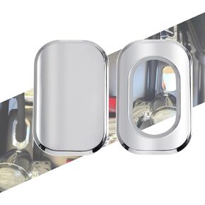Motorcycle Filler Antenna Hole Covers Fit for Harley Touring Street Glide 2006-2023 Road King Special 2017-2023 Road Glide 2010-2023 Chrome
