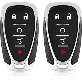 2 Keylessbest Replacement for 2021 2022 2023 2024 Chevrolet Blazer Trailblazer Key Fob Remote Control HYQ4ES 5 Buttons 433MHz