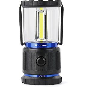 LUXPRO 3C Rugged 750 Lumen LED Lantern - Battery Powered for Up to 90 Hours of Use - Dimmable LED Light with IPX4 Water-Resistant Rating