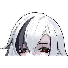 Genshin Impact Arlecchino Peeker Anime Manga Decal Stickers, Ideal for Cars, Laptop, Skateboard, Wall Décor, UV Resistant 5.31" in