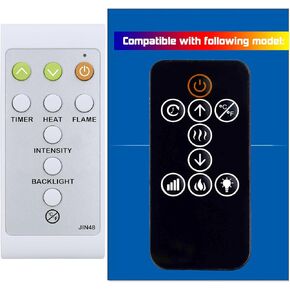 Replacement Remote Control Compatible for Paramount Fitness EF-WM410 W914-36F W914-48FT EF-WM411 EF-WM407 EF-WM395 Home Electric Fireplace Heater,with Oversized Buttons