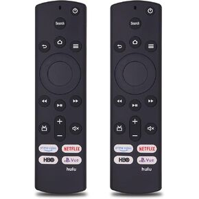 Replacement Insignia Smart TV Remote for All Insignia TV/Toshiba/Pioneer/Hisense Smart TV/AMZ Omni TV and AMZ 4-Series Smart TVs -Not for TV Stick and Box- with 4 Shortcut Keys (Pack of 2)