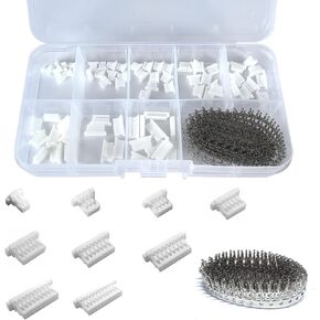 495Pcs JST SH 1.0mm Connector Kit,2/3/4/5/6/7/8/9/10 Pin Housing Connectors,SH 1.0mm Plug Terminal Kit,1.0mm Pitch JST Adapter, for Racing Cars,Drones