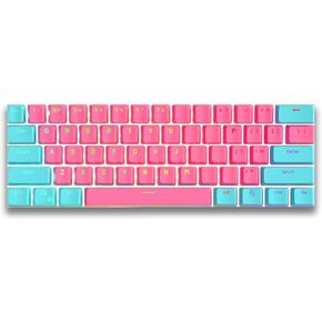 Catekro PBT Keycaps ، 104 Keys Standard Doubleshot Keycap Set ، ملف تعريف OEM ، مفاتيح شفافة للوحة المفاتيح الميكانيكية DIY