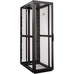 Rittal 9982217, TS IT Pro Cabinet, 48U, Without Sidewalls, 19" Rails, casters, Cable Management Walls, Baying kit, Locking Front and Rear Perforated Doors, Carbon Steel, Black, 88.58"x 29.53"x 47.24"