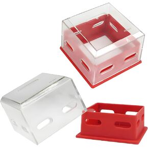 Emergency Stop Button Cover, Box Type Transparent Push Button Switch Cover Large Push Button Lockout Emergency Stop Protection Cover,Stop Switch Box (2.8 * 2.8 * 2.4 inch) in Saudi Arabia