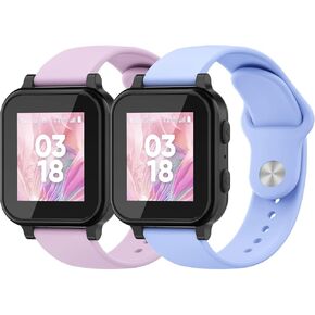 Amzpas Bands for Gizmo Watch 3 Adventrue 3 2 1/Gabb Watch 3e 3 2 1/SyncUP Watch/Cosmo JrTrack Watch, 20mm Quick Release Soft Silicone Sport Replacement Watch Strap Small Size