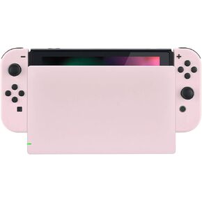 eXtremeRate Cherry Blossoms Pink Soft Touch Grip Joycon Housing Shell with Full Set Buttons for Nintendo Switch, Replacement Faceplate for Nintendo Switch Dock – Joy-Con Dock NOT Included