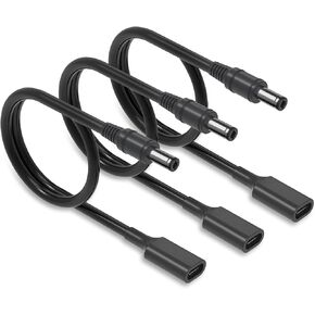 1Pack 5.5mm x 2.5mm 15W USB C to DC Adapter Cable, 3.28Ft Type C Female to Male Cable Power PD Charge Cable for Camera, Power Bank, DVR, Recorder, Webcam Router, Scanner