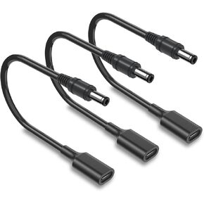 USB C to DC 5.5 x 2.5mm Adapter Cable, 3.28Ft 15W 5V USB C to DC Adapter Cable Power Charging Cord for Webcam Router, IP Camera, Mini Fan, Electric Toothbrush, Table Lamp, 1Pack