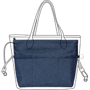 منظم محفظة Lckaey الفاخر من النايلون لحقيبة اليد Neverfull، لمنظمي حقائب اليد الطويلة وgoyard 3097Brown-S in Kuwait