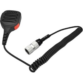 Walkie Talke Shoulder Mic Lapel Speaker Micphone Heavy Duty Waterproof Tactical Radio Mike Compatible for Harris PRC152 Radio