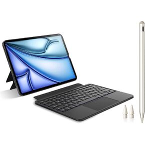 Detachable Keyboard Case + Stylus Pen for iPad iPad Air 11" M3&M2 & iPad Air 5/4th & iPad Pro 11 (4-1st Gen)