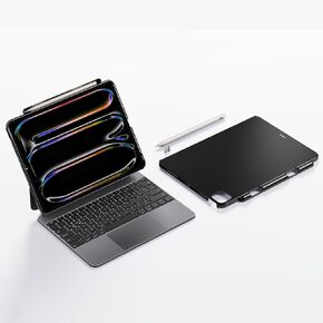 Magic Keyboard Case + Stylus Pen + Magnetic Case for iPad Air 13 inch M3&M2, iPad Pro 12.9-inch (6-3rd Gen) - Aluminum Alloy